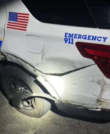 Officer Allen's vehicle 